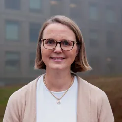 A person wearing glasses