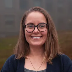 A person wearing glasses