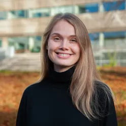 A person smiling for the camera