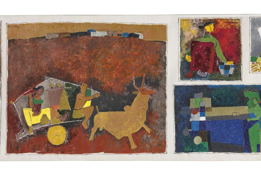 Maleriet «The Volodarsky Husain» av den indiske maleren Maqbool Fida Husain.