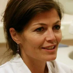 A close-up of Mette Estensen