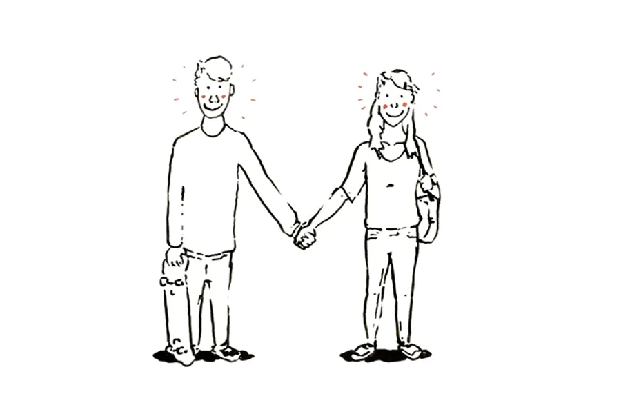 Et par personer i plagg