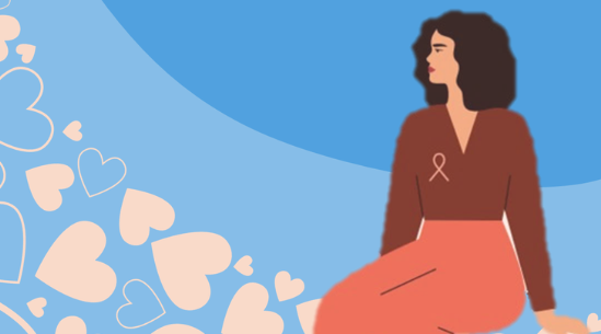 En person i rød kjole