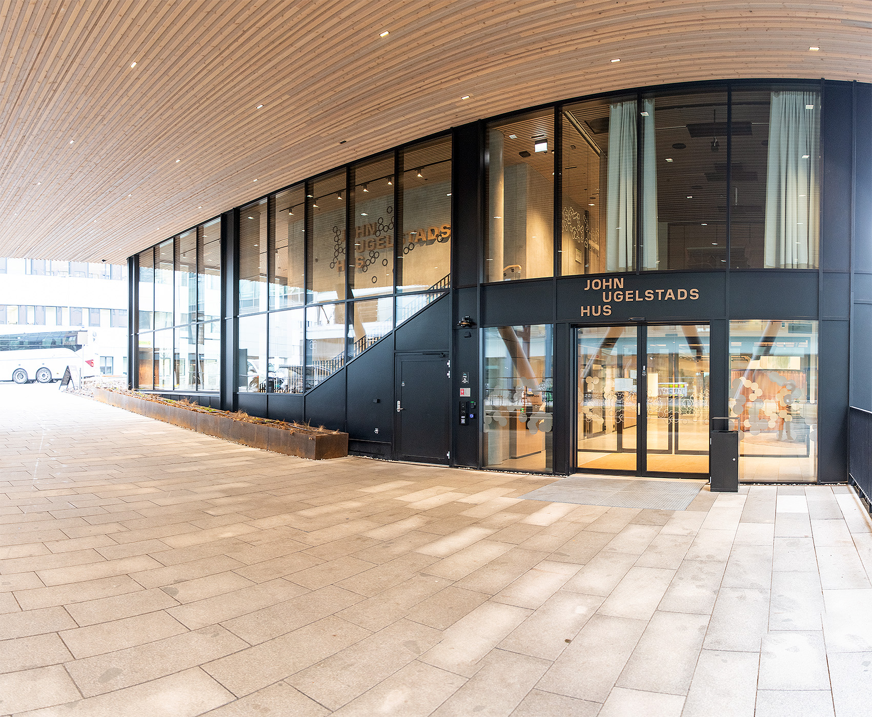John Ugelstads hus på Radiumhospitalet, hovedinngangen