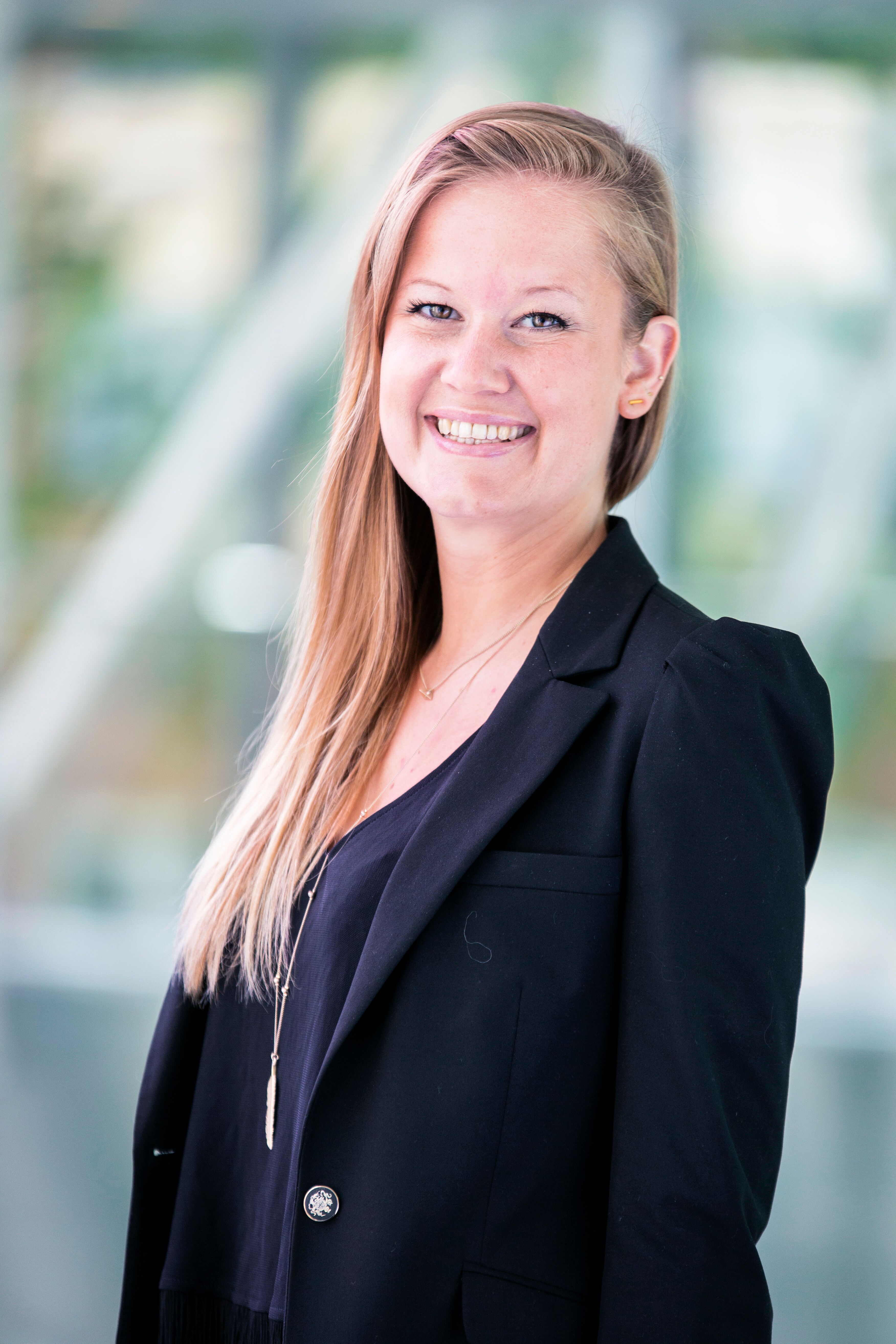 A person in a black suit