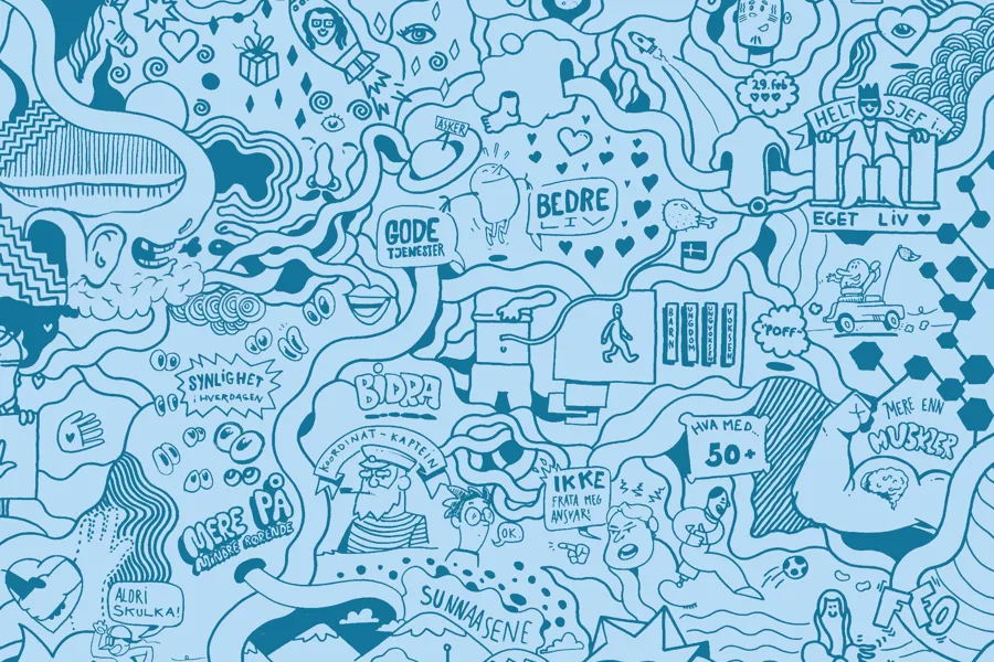 Forsiden av Nasjonal strategi for sjeldne diagnoser.