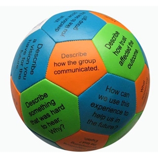 Rund ball med ulike farger