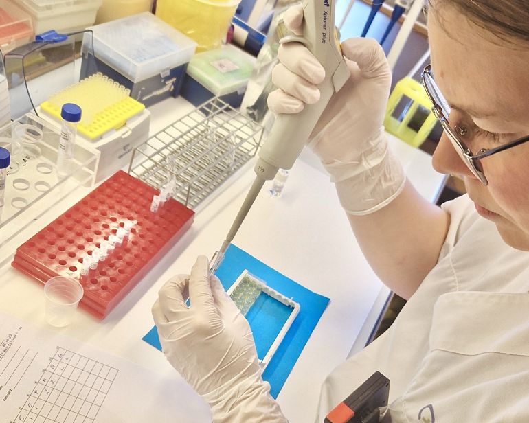 A person in a lab coat