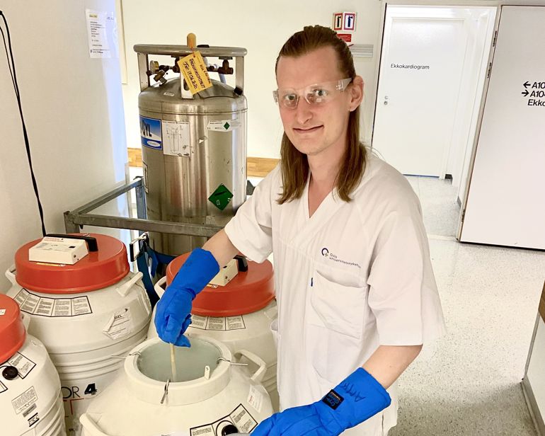 A woman in a lab coat