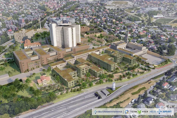 Oversiktsbilde over Aker sykehus
