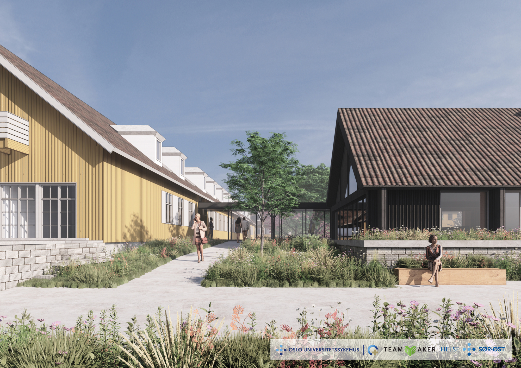 PHA midt fra sør på Aker sykehus