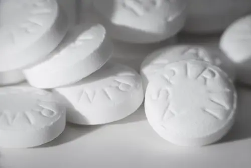 En gruppe hvite piller