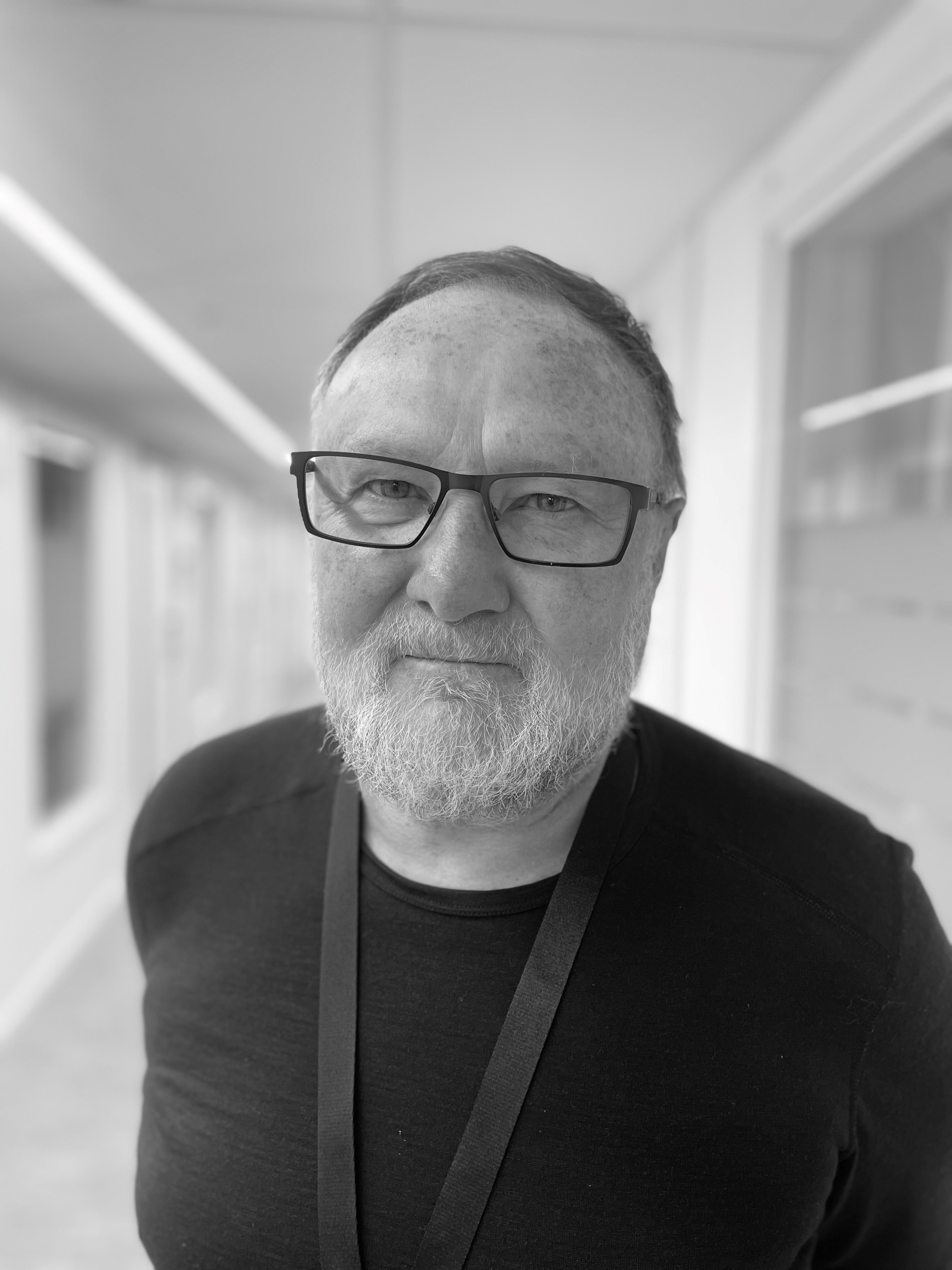 A man wearing glasses