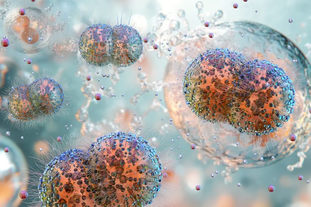 En gruppe fargerike maneter