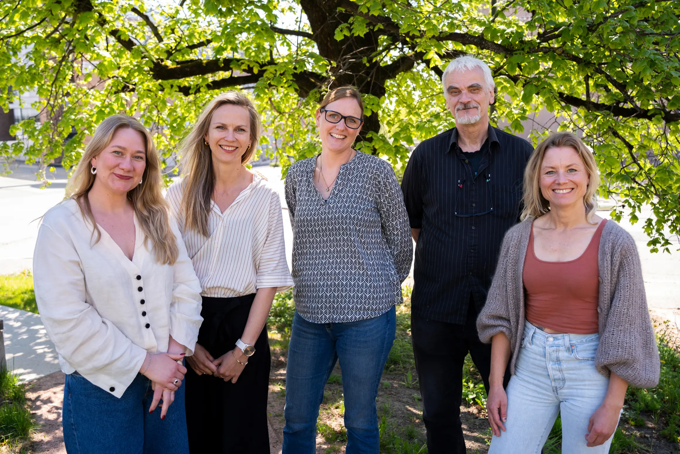 DHO-teamet fra venstre: Eline Stømner Pettersen, Karin Sygna, Anna Harmens, Ivar Berge og Therese-Mari M. Bjørke