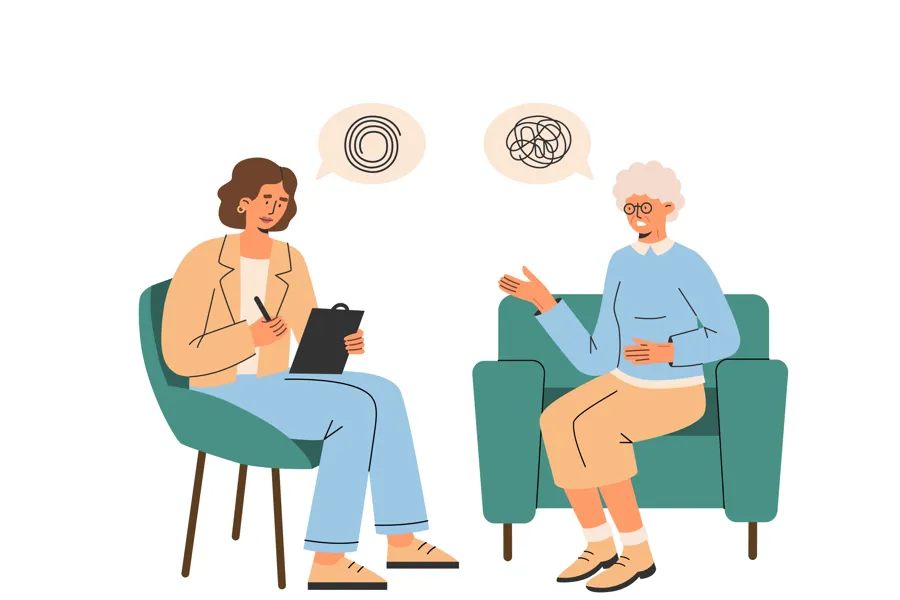 Noen få mennesker som snakker