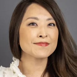 A woman with long hair