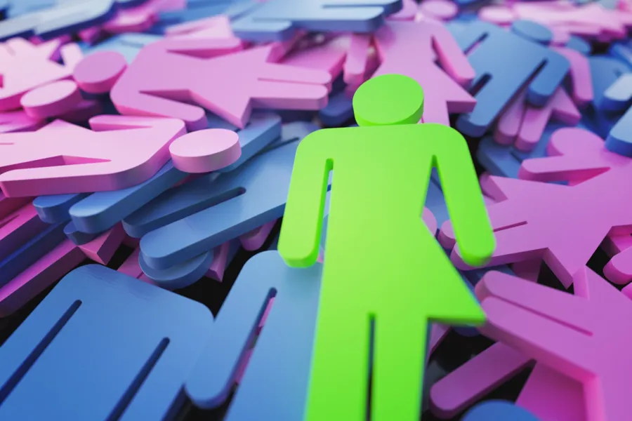 En haug med fargerike blokker