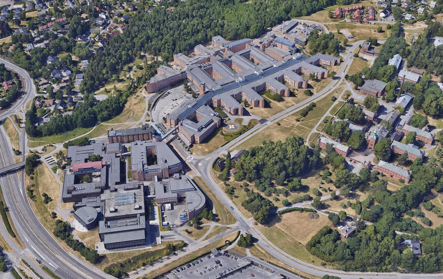 Skisse av Rikshospitalet i 2023