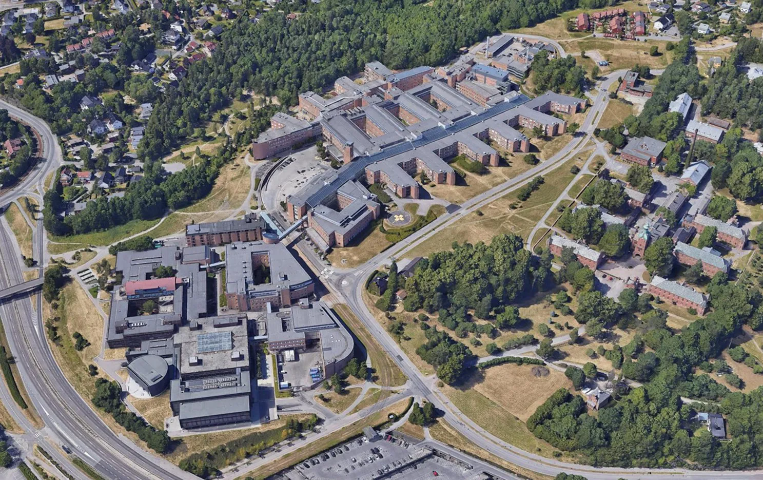 Skisse av Rikshospitalet i 2023