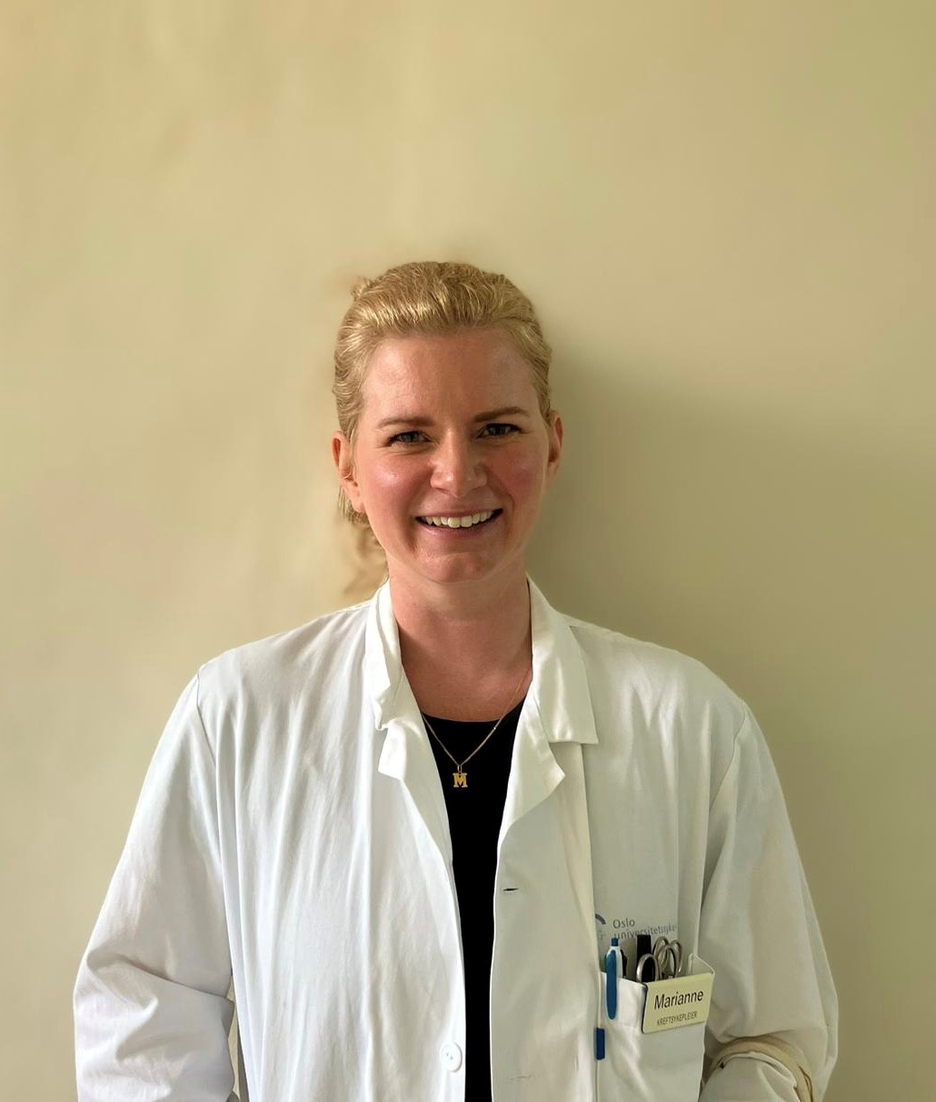 Marianne Nyjordet i legefrakk