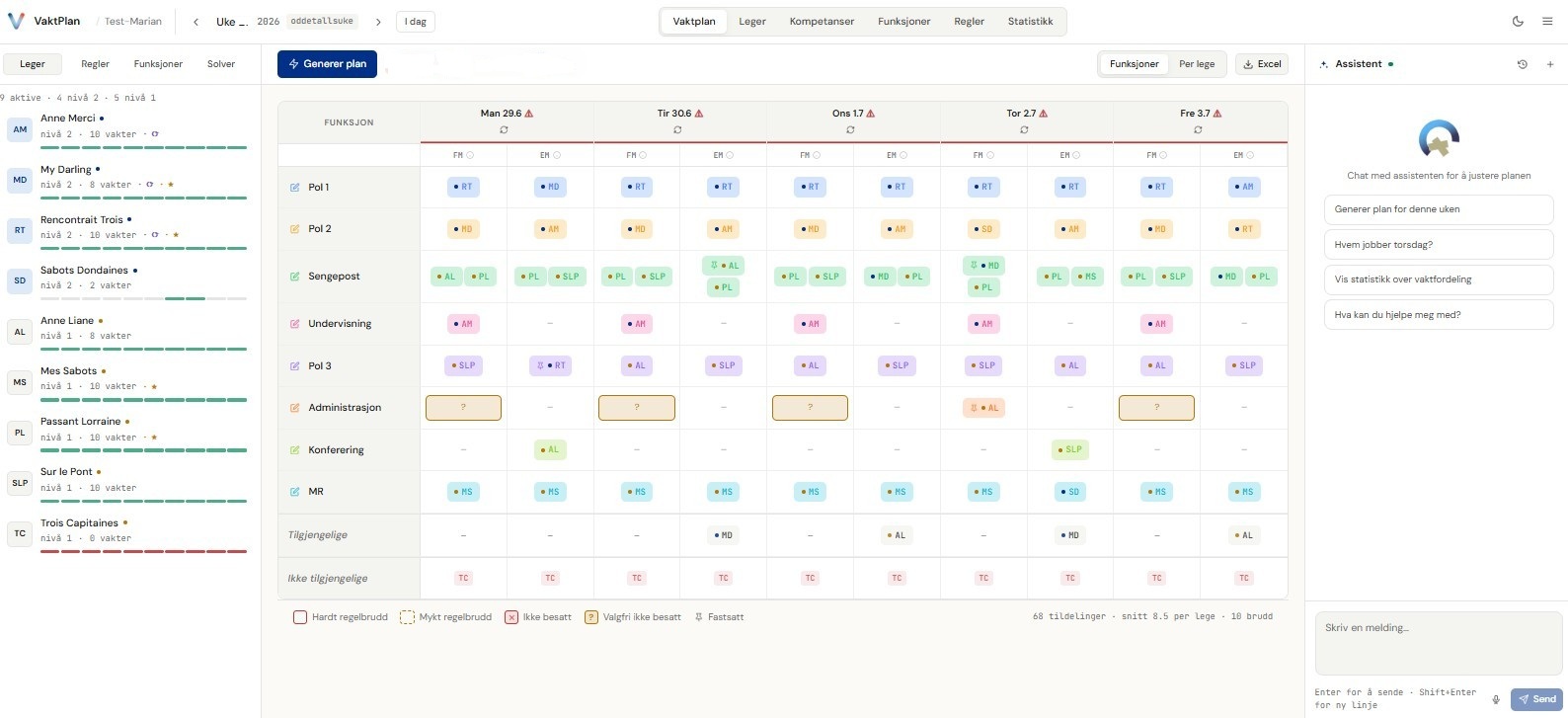 Grafisk brukergrensesnitt, applikasjon, kalender