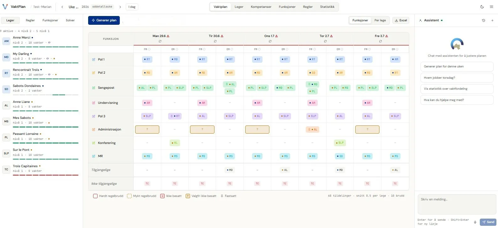 Grafisk brukergrensesnitt, applikasjon, kalender
