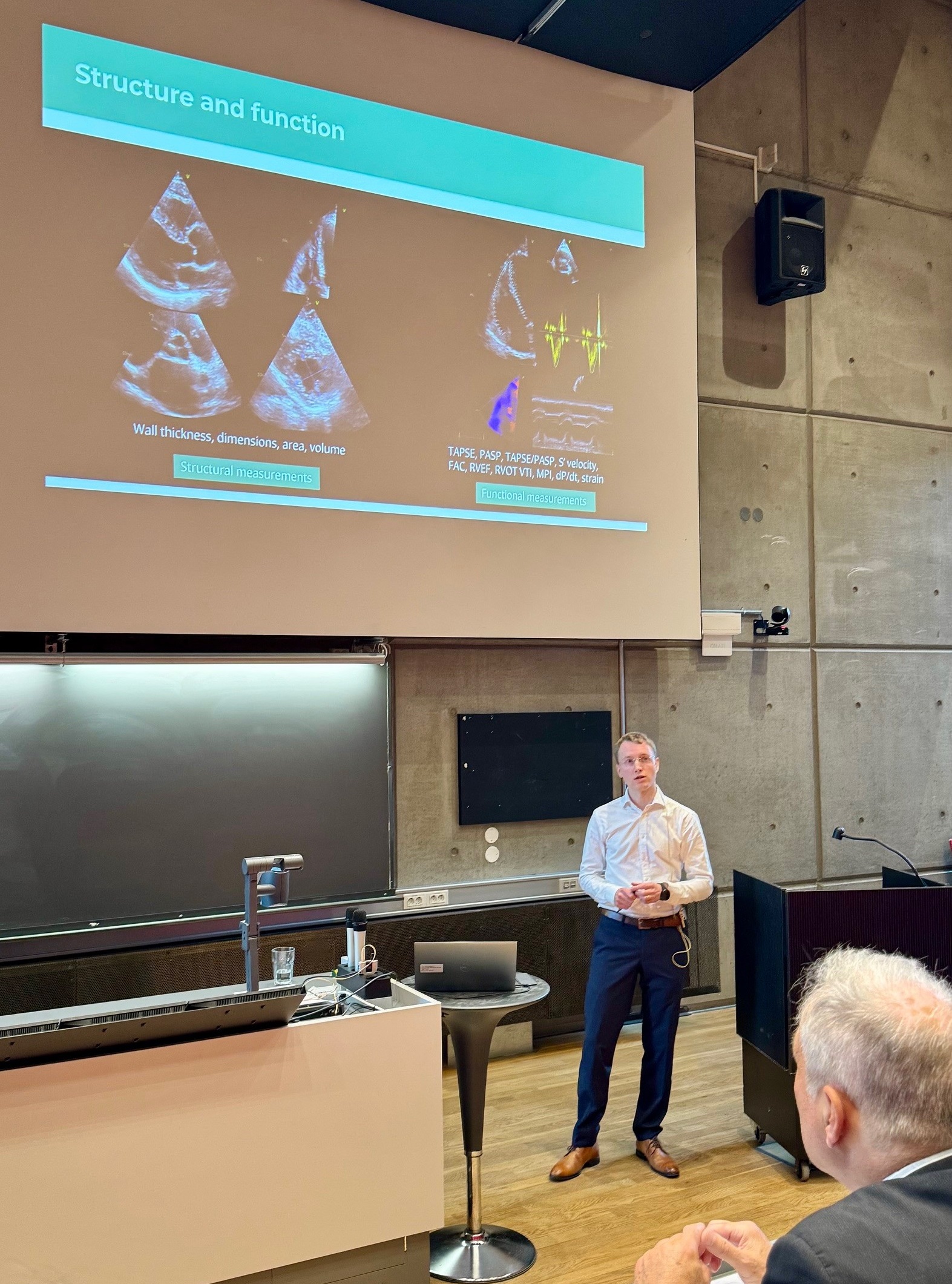 A person giving a presentation