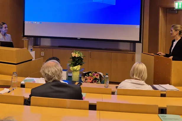 A man giving a presentation