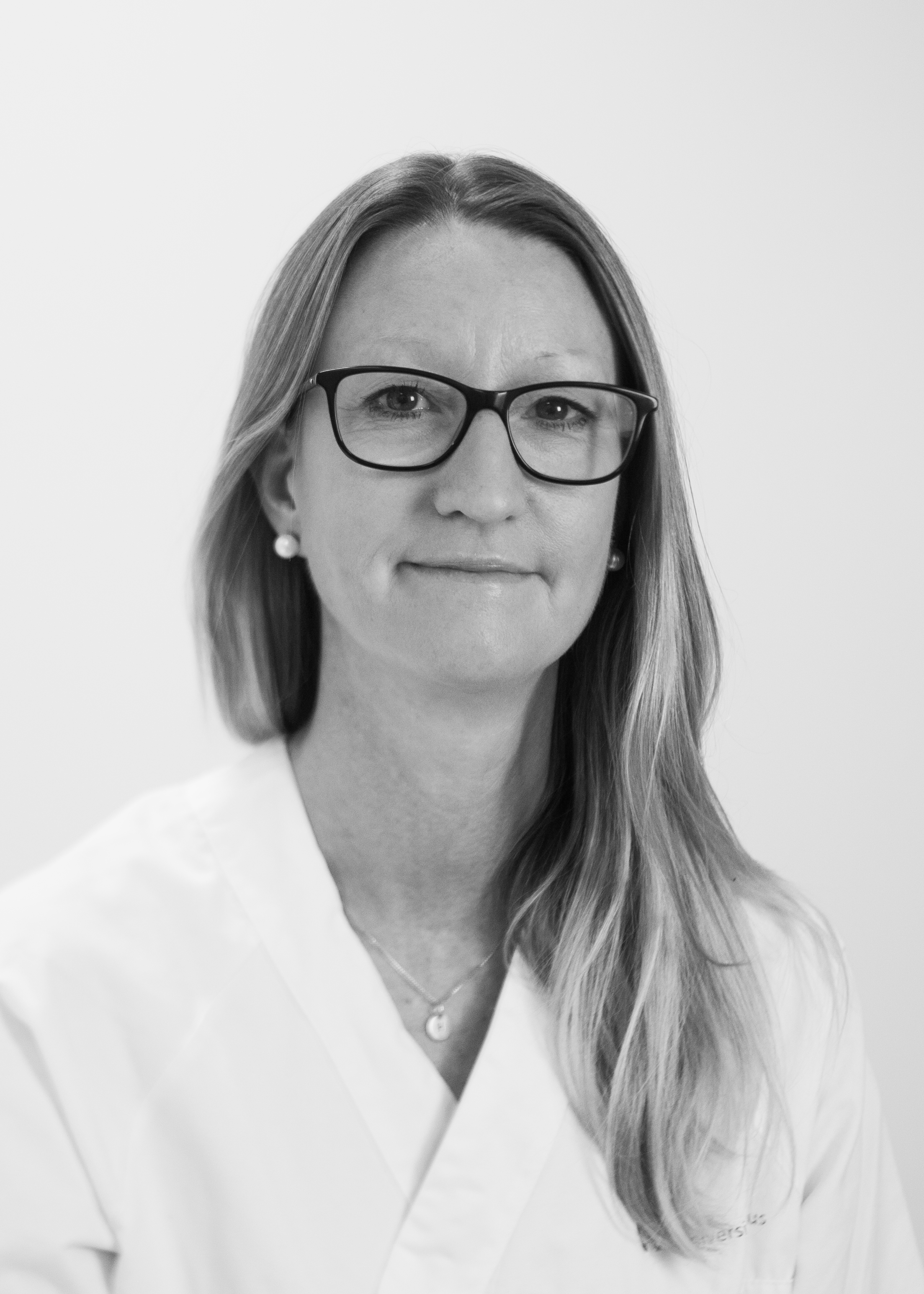 En person med langt hår