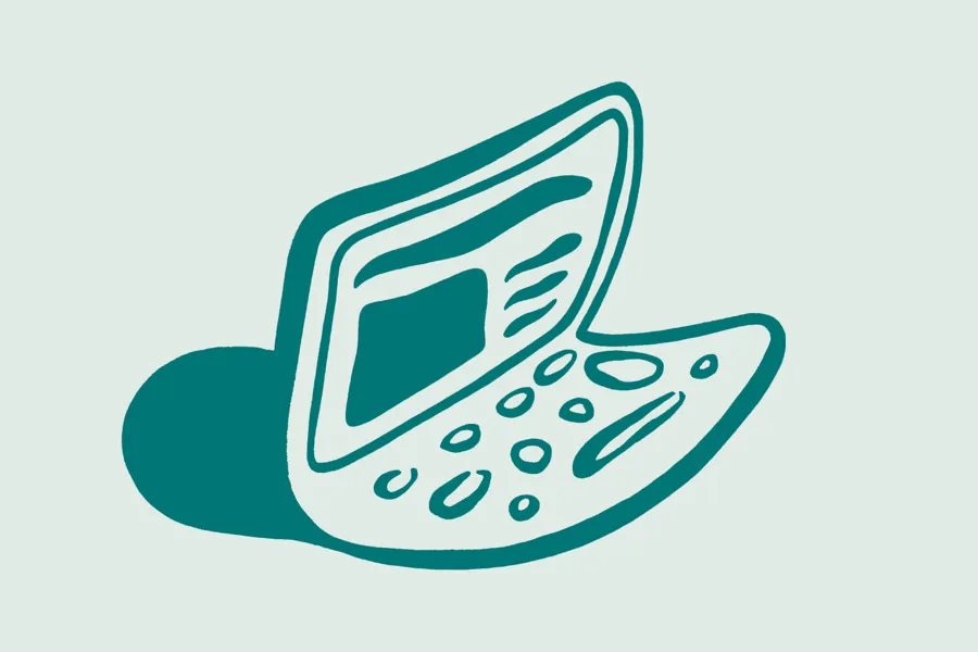 Illustrasjon av en laptop