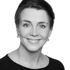 A close-up of a person smiling