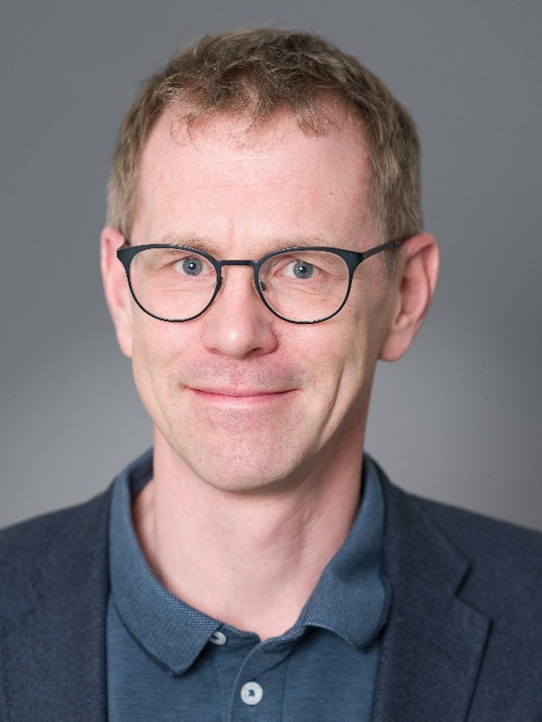 A man wearing glasses