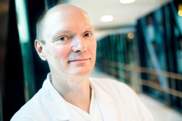 A man in a white shirt