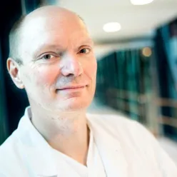 A man in a white shirt
