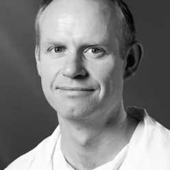 A man in a white shirt