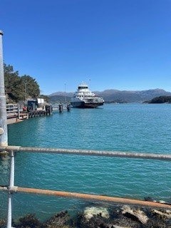 En ferje på Husnes i Kvinnherad.