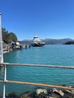 En ferje på Husnes i Kvinnherad.