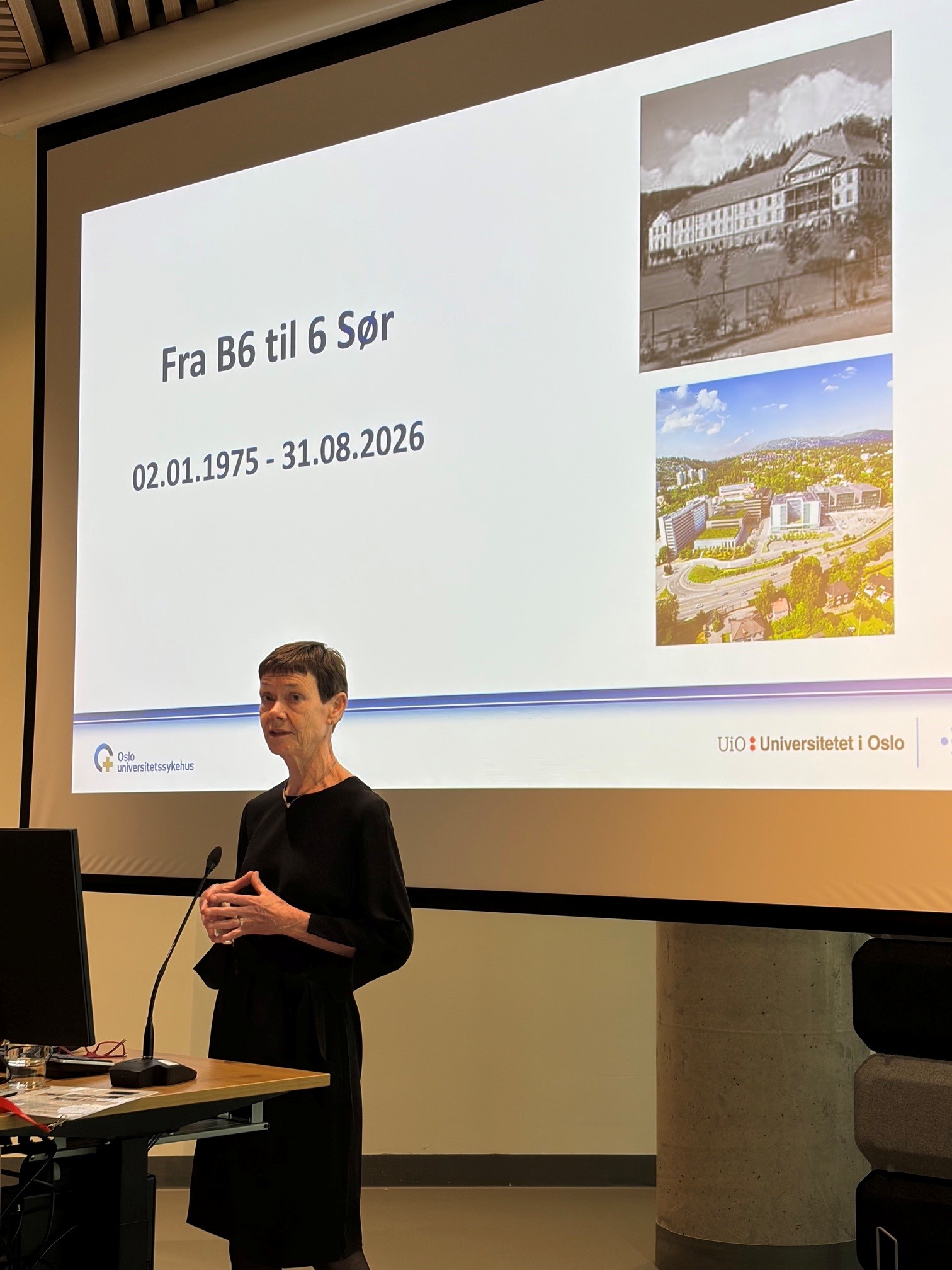 En person som holder en presentasjon