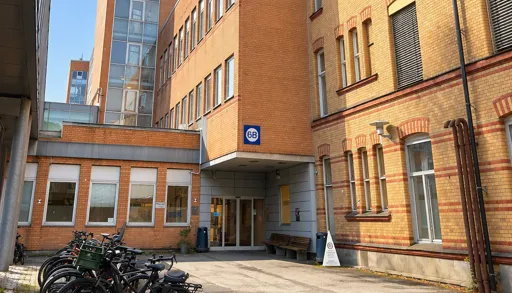 Inngang B til bygg 6 på Ullevål sykehus