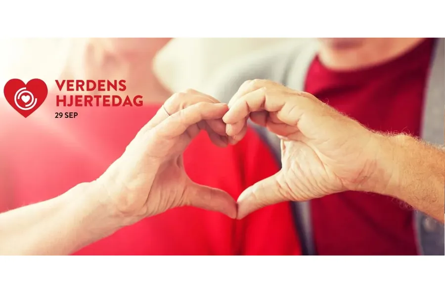 Et nærbilde av hender som former et hjerte