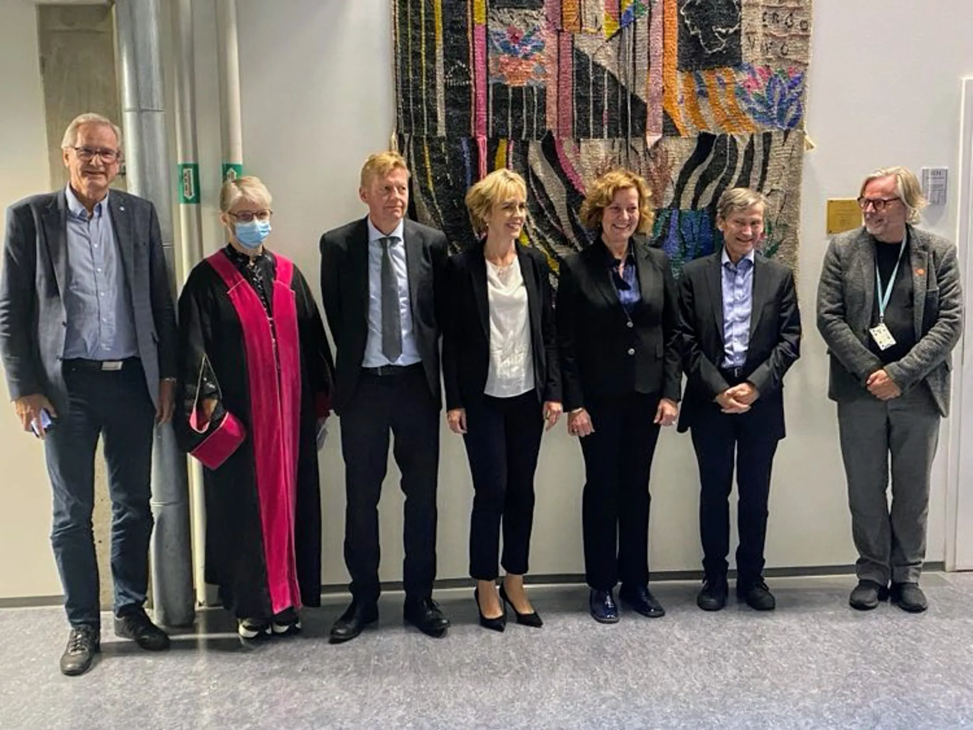 Ellen Molteberg sammen med doktorgradkomiteen
