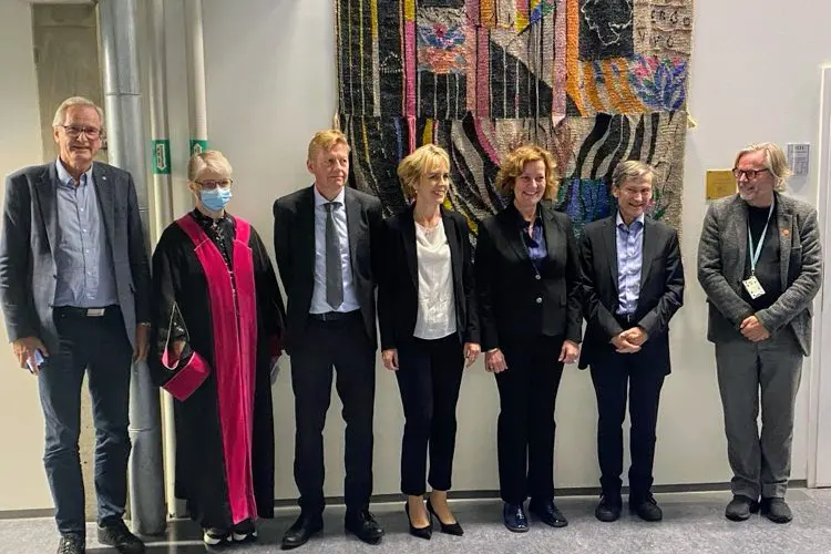 Ellen Molteberg sammen med doktorgradkomiteen