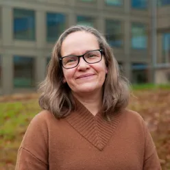 A person wearing glasses