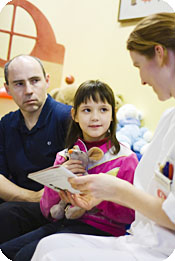 bildeserie av Lisa som også skal gjennom en operasjon