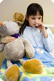 bildeserie av Lisa som også skal gjennom en operasjon