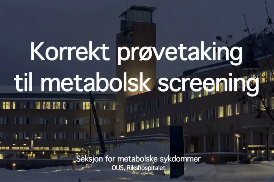 Lenke til video om korrekt prøvetaking