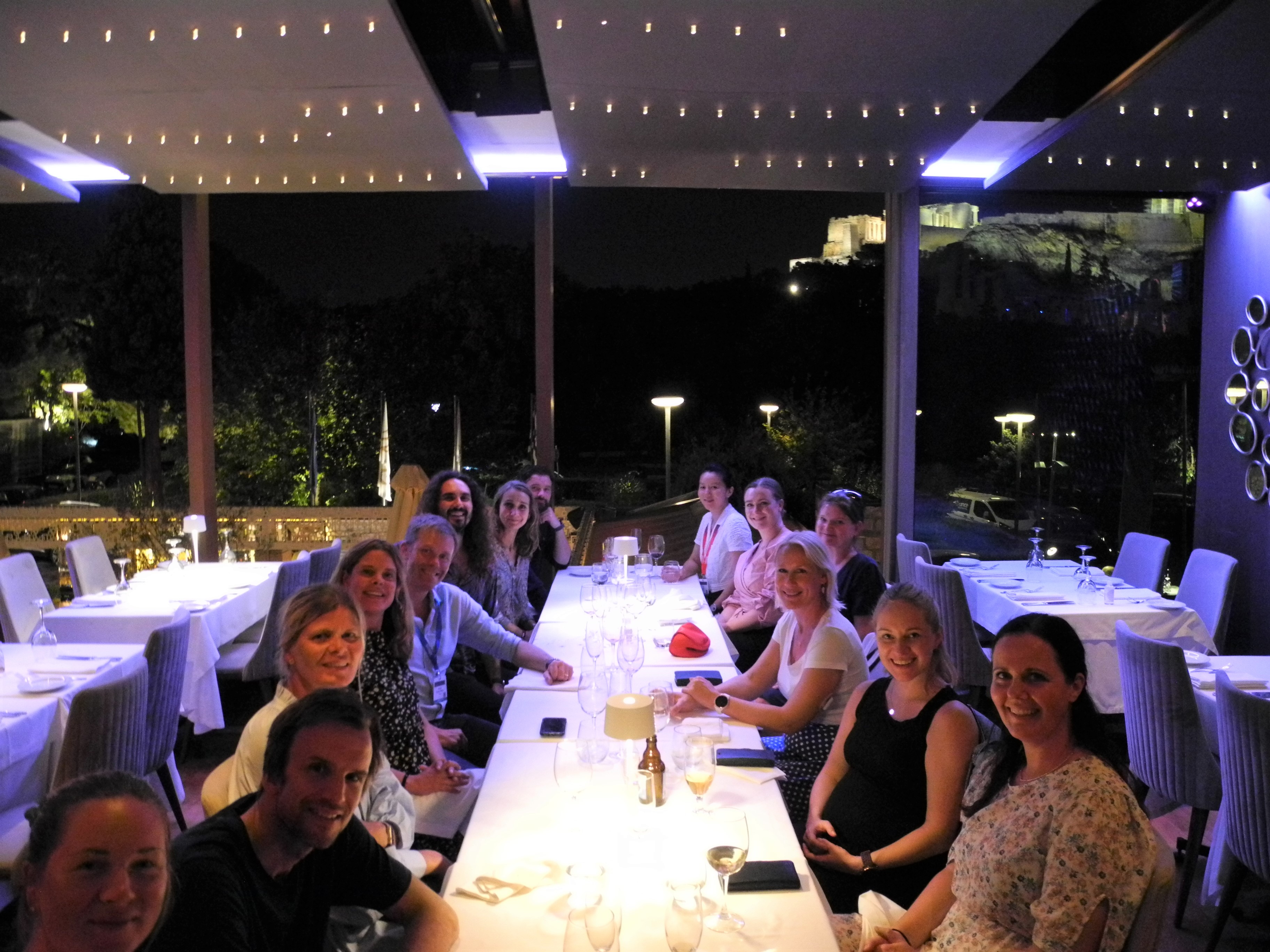 Middag med søvnkollegaer fra Norge