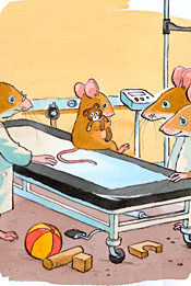 Et maleri av en tegneseriefigur