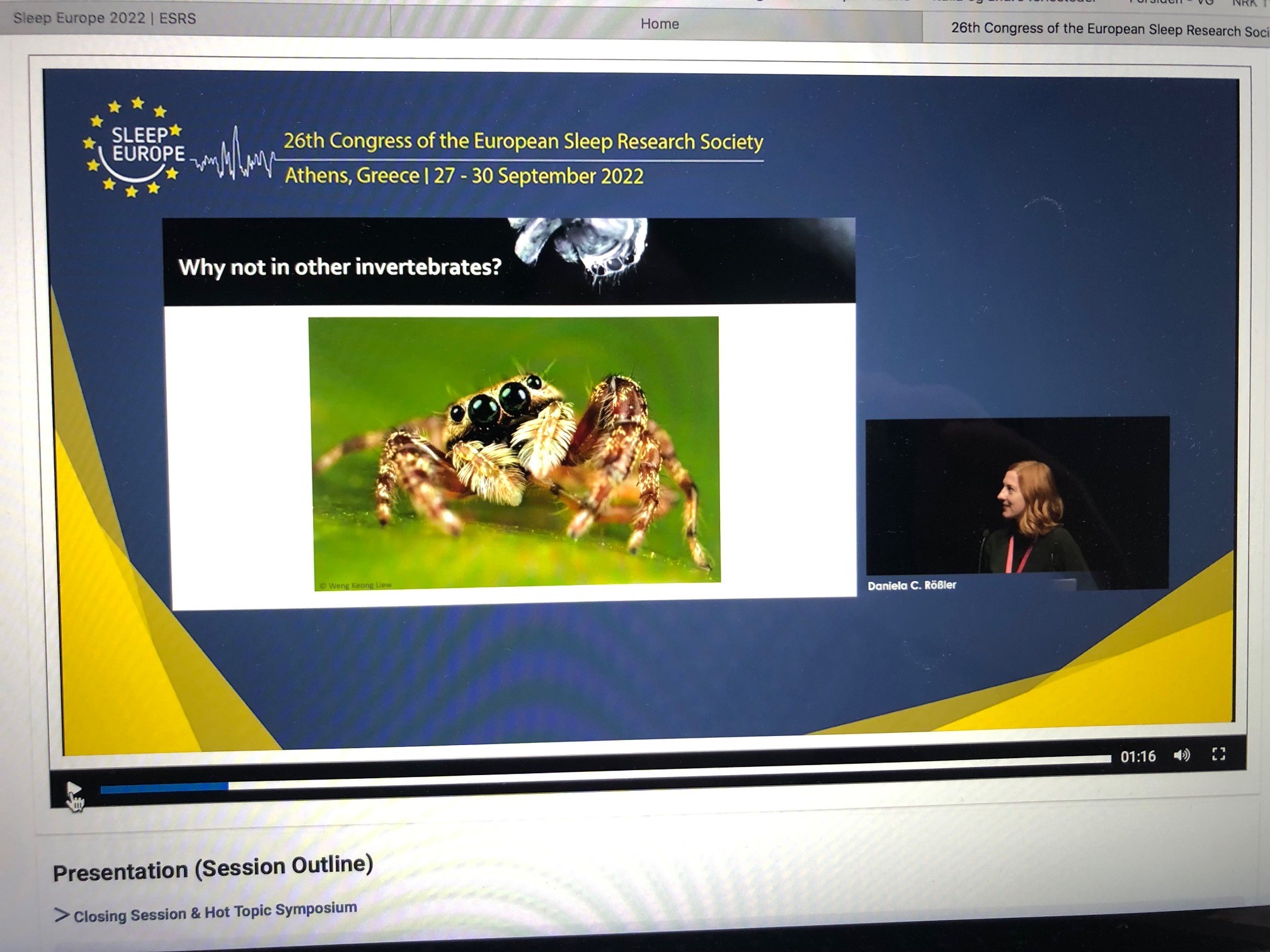  Daniela C. Rössler og en hoppeedderkopp